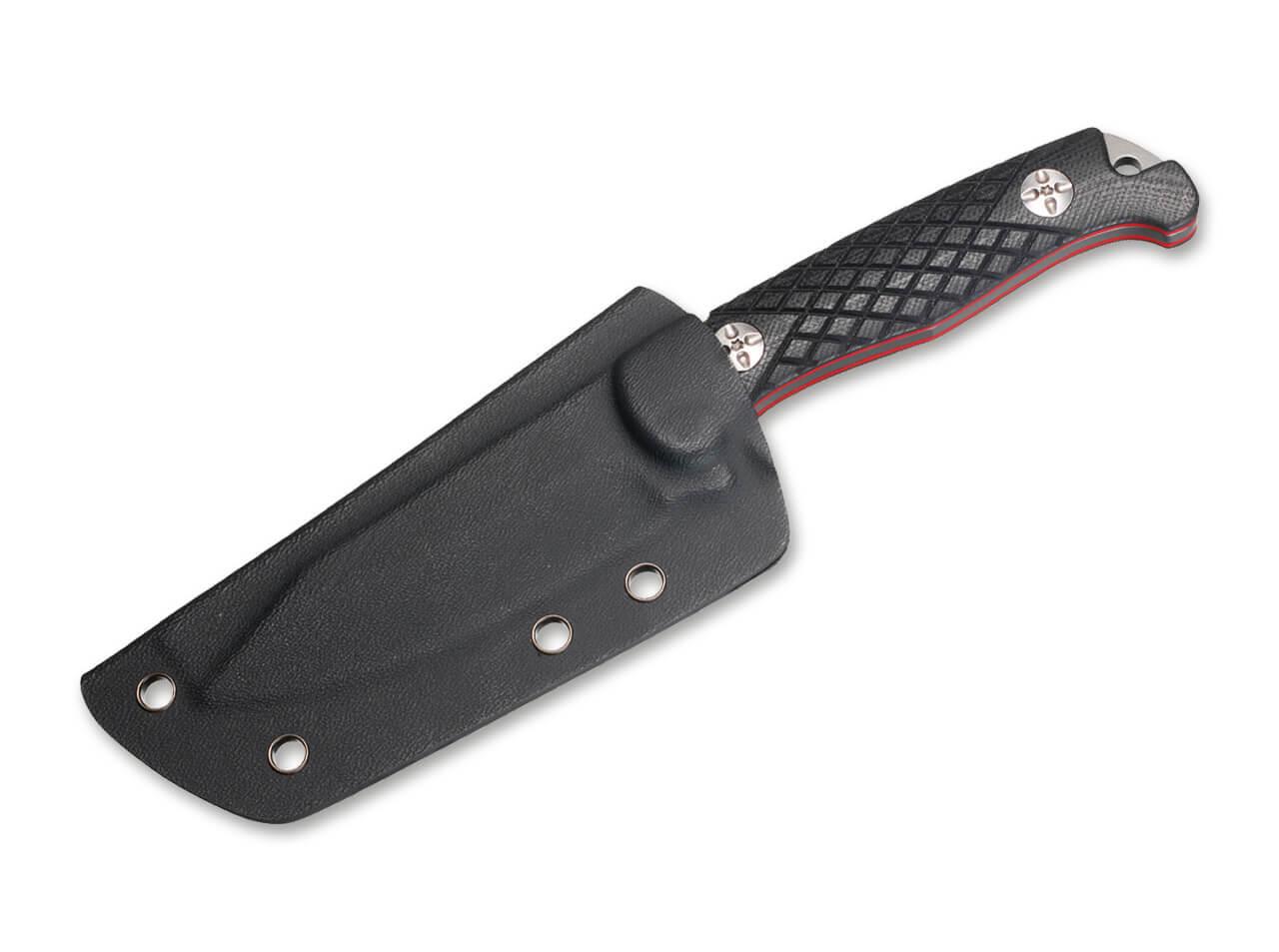 Boker Magnum Life Fixed Blade Black Textured G10 Satin 440A - Knives.mx
