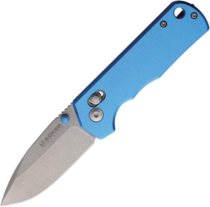 Boker Magnum Rockstub Axis Lock Blue Anodized Aluminum Satin 440B - Knives.mx