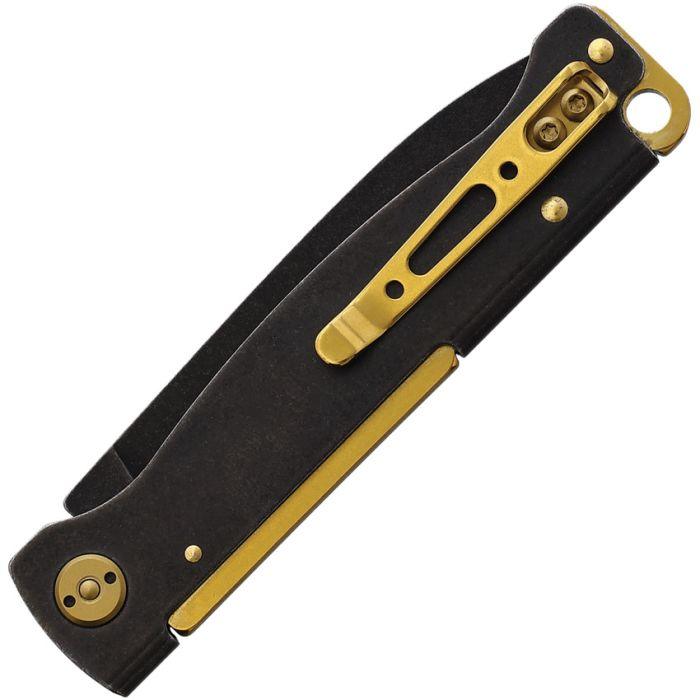 Boker Plus Atlas Slip Joint Black Stonewash 12C27 Sandvik - Knives.mx