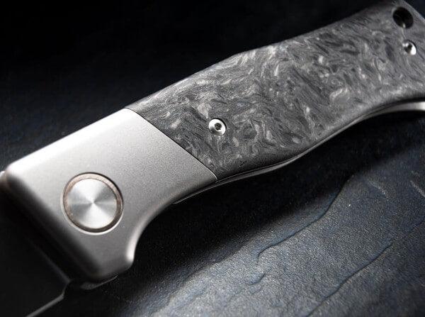 Boker Plus Collection 2021 Limited Edition Framelock Carbon fiber w Stainless Satin Back Bohler M390 - Knives.mx