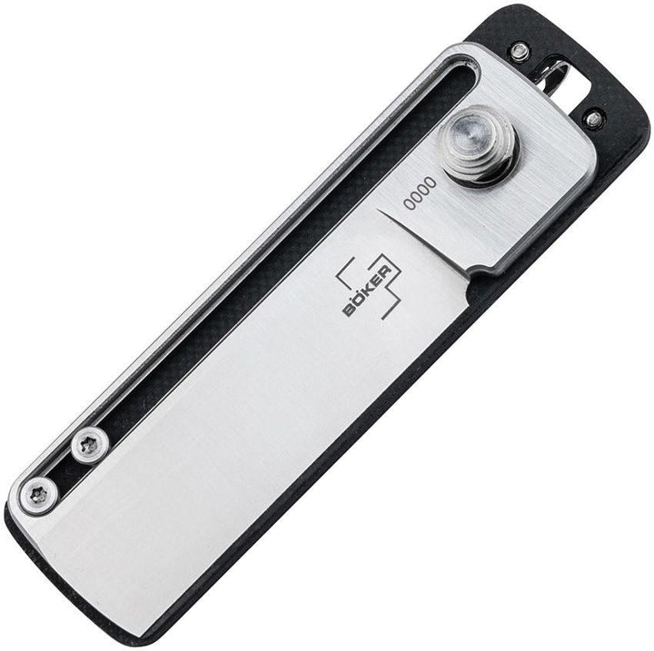 Boker Plus S-Rail Slide Lock Black G10 Satin D2 - Knives.mx