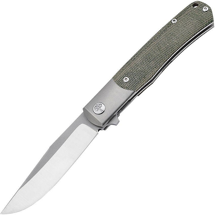 Boker TRPPR Framelock Green Canvas Micarta Satin MagnaCut - Knives.mx