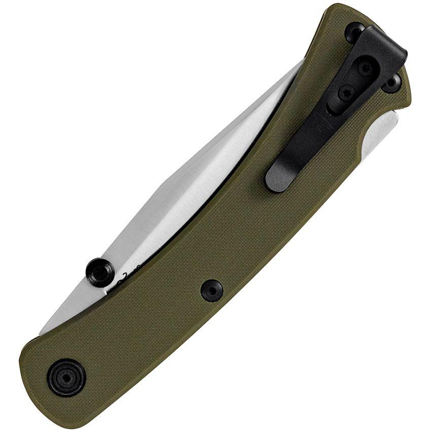 Buck 110 Slim Pro TRX Lockback OD Green G10 Satin Clip Point CPM S30V - Knives.mx