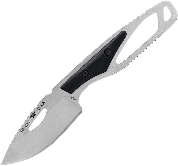 Buck 630 Paklite 2.0 Hide Select Black GFN Drop Point 420HC - Knives.mx