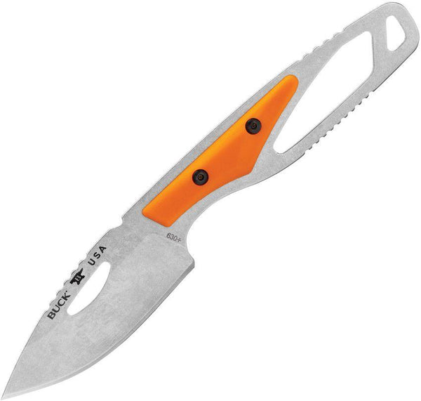 Buck 630 Paklite 2.0 Hide Select Orange GFN Drop Point 420HC - Knives.mx