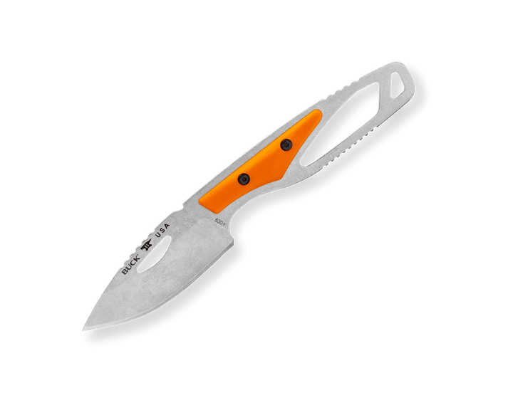 Buck 630 Paklite 2.0 Hide Select Orange GFN Drop Point 420HC - Knives.mx