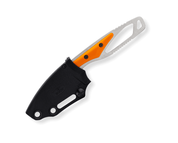 Buck 630 Paklite 2.0 Hide Select Orange GFN Drop Point 420HC - Knives.mx