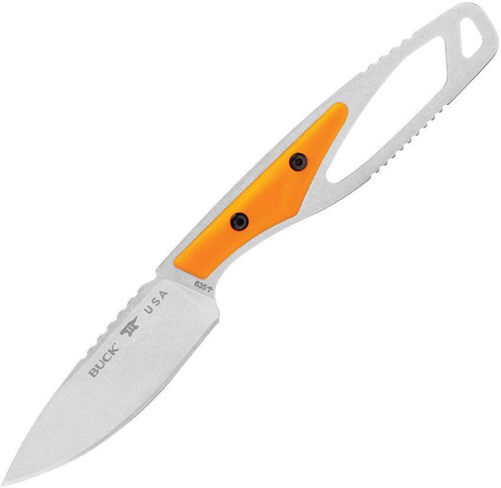 Buck 635 Paklite 2.0 Cape Select Orange GFN Drop Point 420HC - Knives.mx