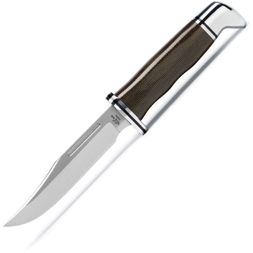 Buck Brahma Pro OD Green Micarta Satin Clip Point S35VN - Knives.mx