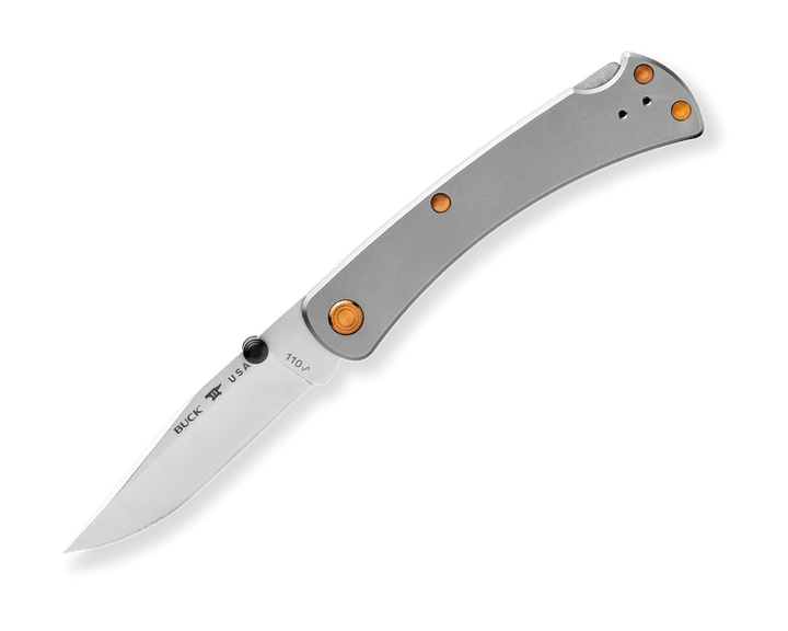 Buck Slim Pro TRX Lockback Limited Edition 2023 Bead Blast Titanium Satin S45VN - Knives.mx