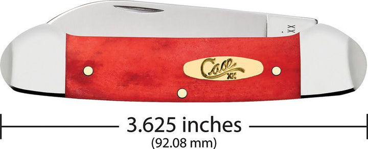 Case Cutlery Canoe Dark Red Bone - Knives.mx