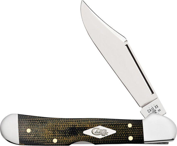 Case Cutlery Copperlock Blk/Green Micarta - Knives.mx