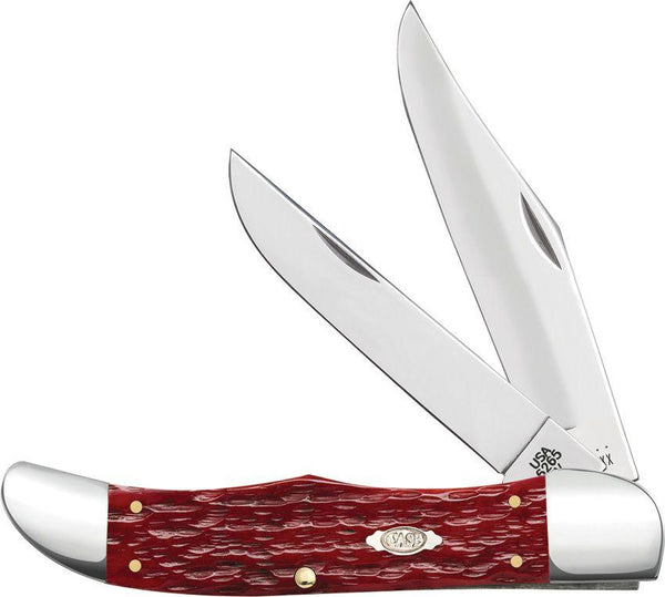 Case Cutlery Dark Red Bone Cs Peach Seed - Knives.mx