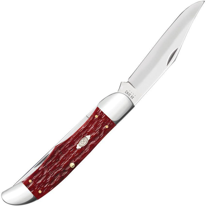 Case Cutlery Dark Red Bone Cs Peach Seed - Knives.mx