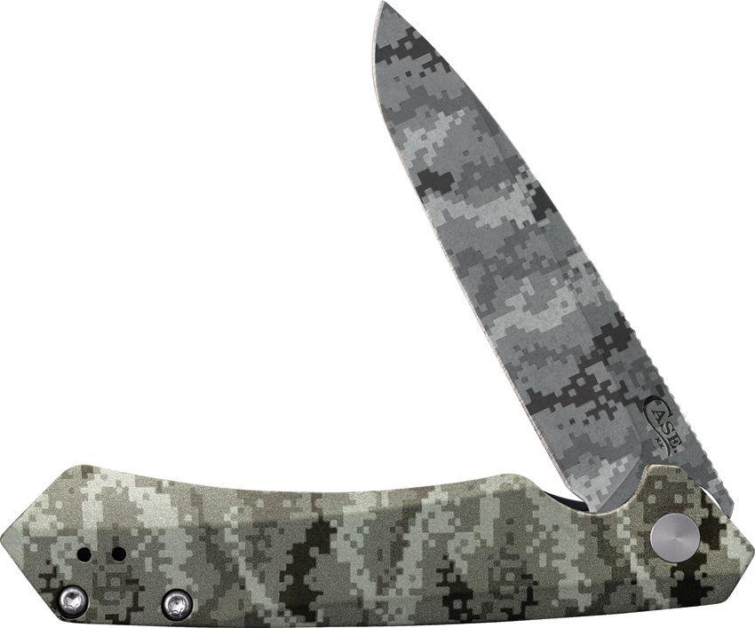 Case Cutlery Kinzua Framelock OD Green Anodized Aluminum Digital Camo Knives.mx