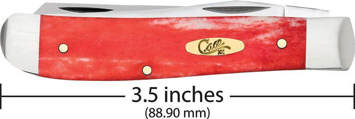 Case Cutlery Mini Trapper Dark Red Bone - Knives.mx