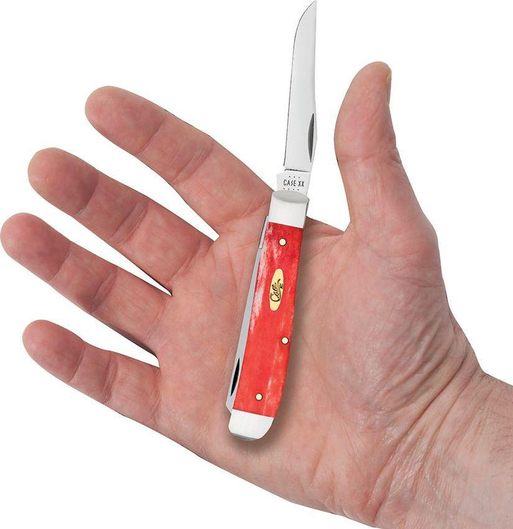 Case Cutlery Mini Trapper Dark Red Bone - Knives.mx