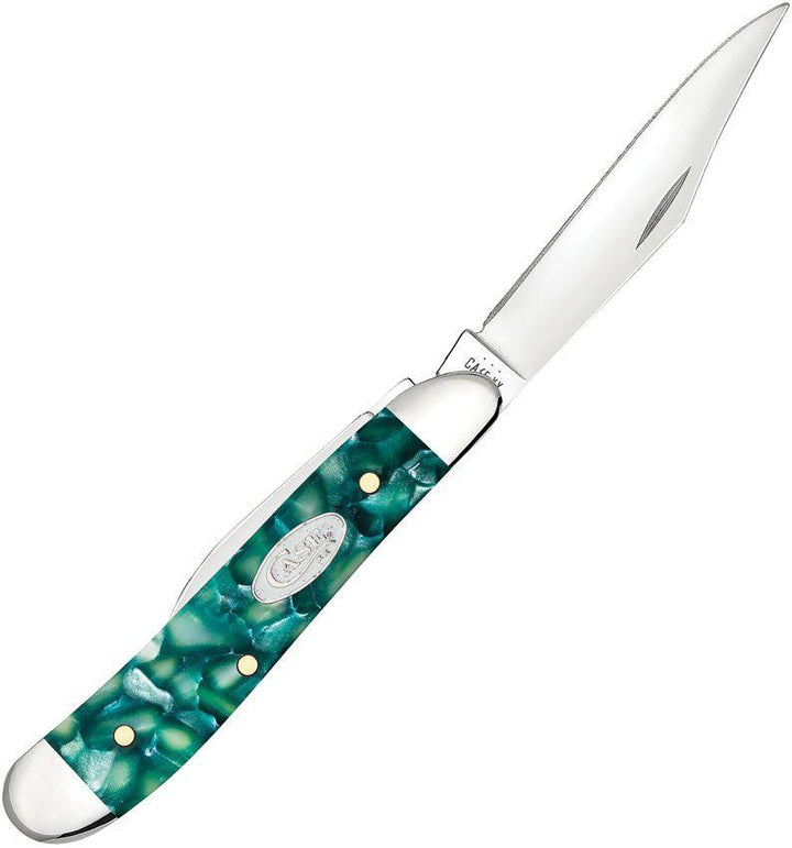 Case Cutlery Peanut Sparxx Green Kirinite Mirror 10220 SS - Knives.mx