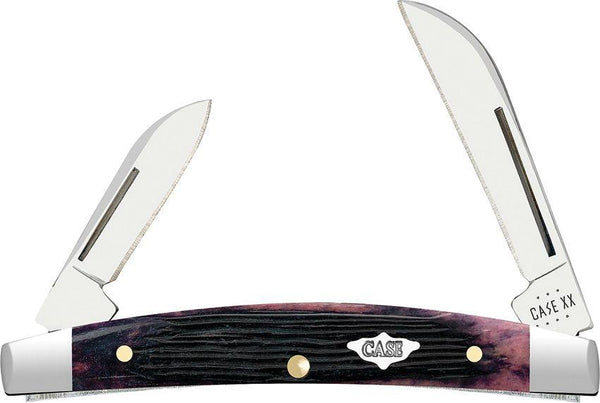 Case Cutlery Small Congress Purple Barnboard Jigged Bone Mirror 6268 SS - Knives.mx