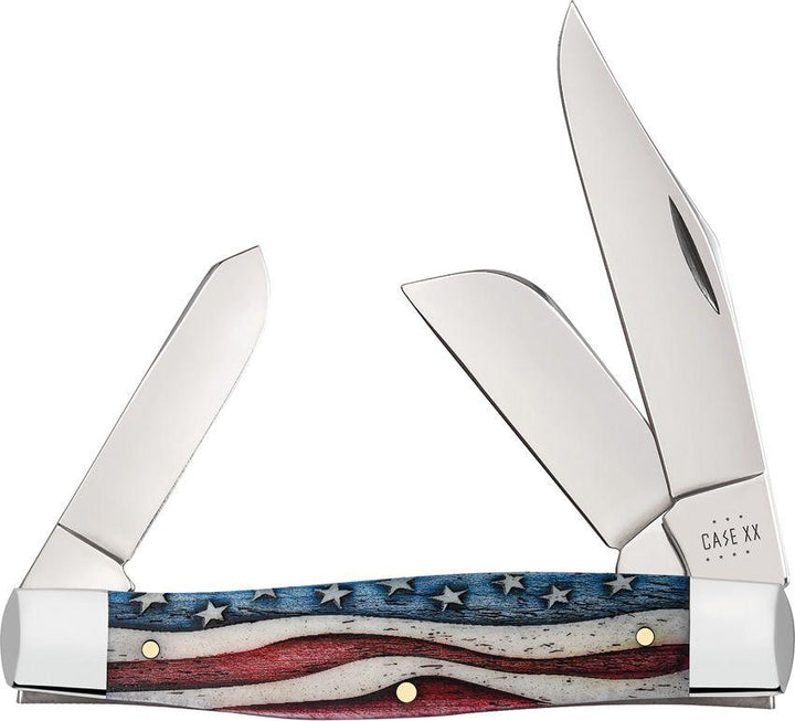 Case Cutlery Stockman Star Spangled Mirror Sheepsfoot Stainless - Knives.mx