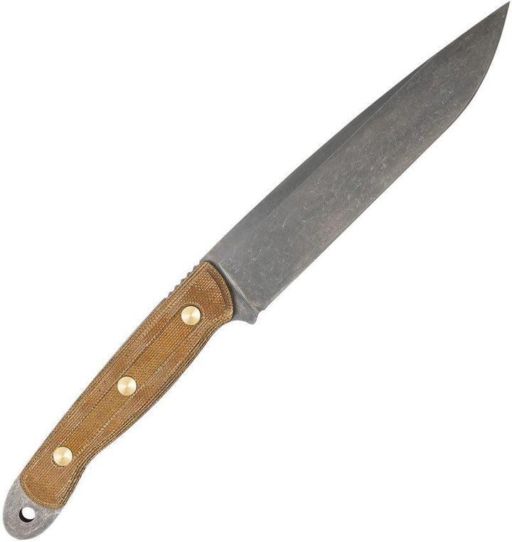 Case Cutlery Welker Hunter Natural Micarta Stonewash 1095HC - Knives.mx