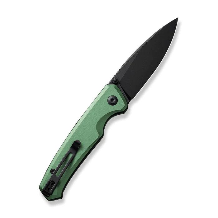 Civivi Altus Button Lock Green Aluminum Black Stonewashed Drop Point Nitro-V - Knives.mx