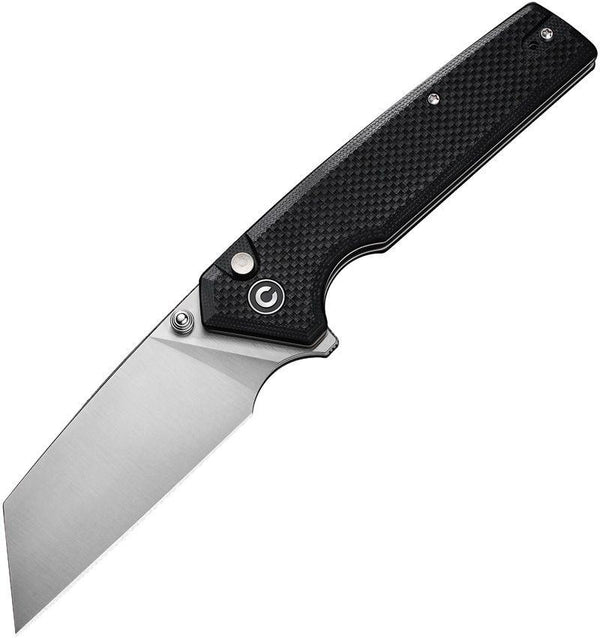 Civivi Amirite Button Lock Black Coarse G10 Satin Reverse Tanto Nitro-V - Knives.mx