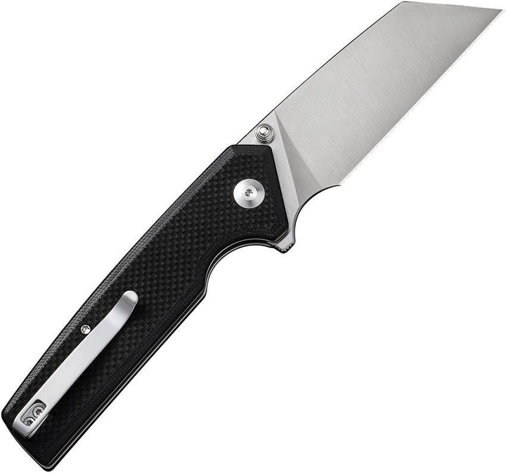 Civivi Amirite Button Lock Black Coarse G10 Satin Reverse Tanto Nitro-V - Knives.mx