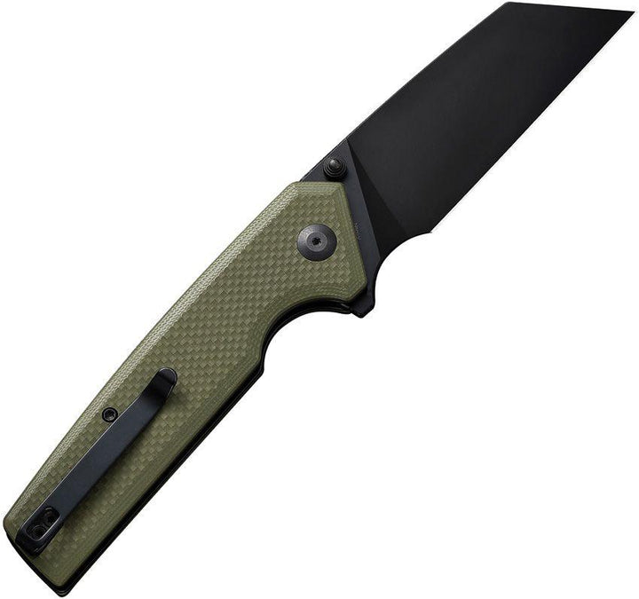 Civivi Amirite Button Lock Od Green Coarse G10 Black Reverse Tanto Nitro-V - Knives.mx