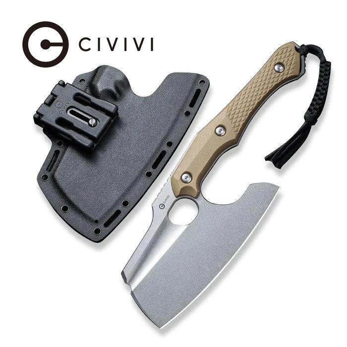 Civivi Aratra Tan G10 Stonewashed Cleaver D2 - Knives.mx