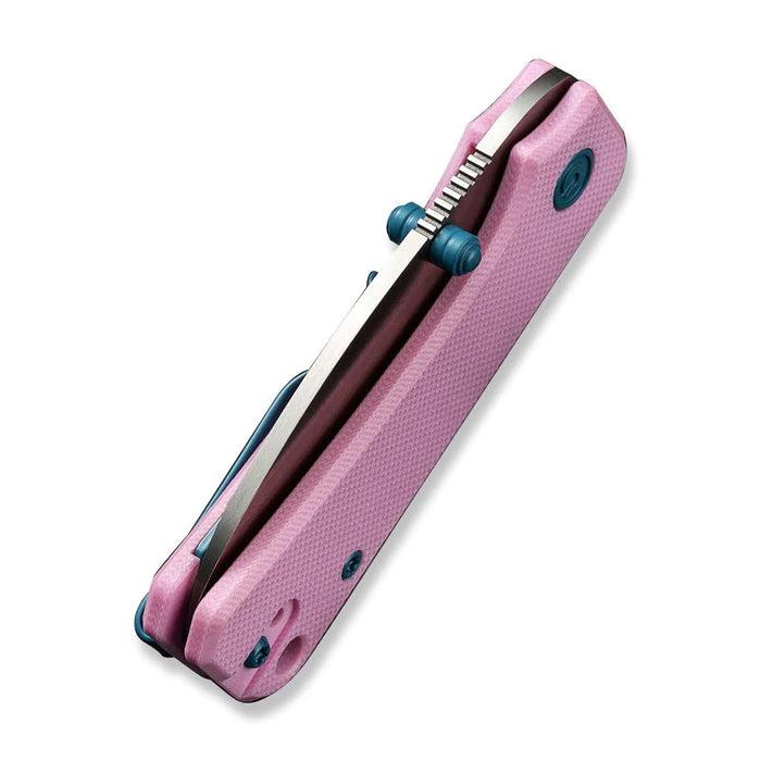 Civivi Baby Banter Liner Lock Powder Pink G10 Satin Drop Point Nitro-V - Knives.mx