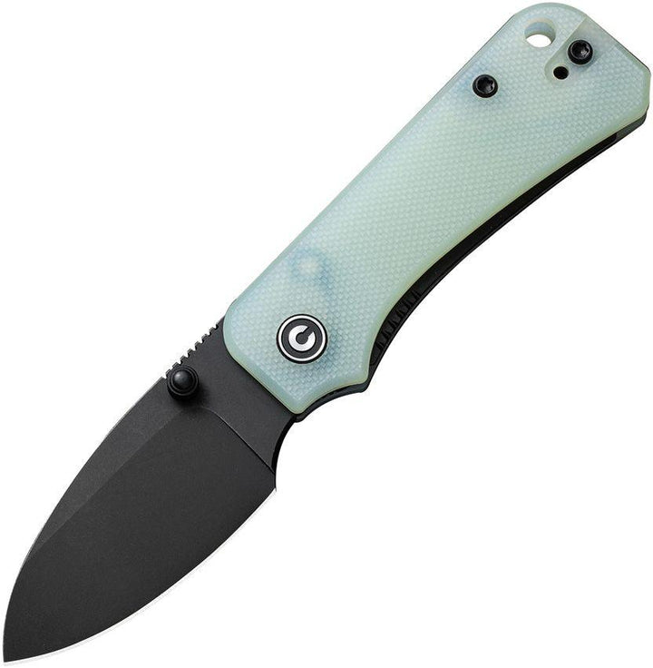 Civivi Baby Banter Linerlock Jade G10 Black Stonewashed Drop Point Nitro-V - Knives.mx