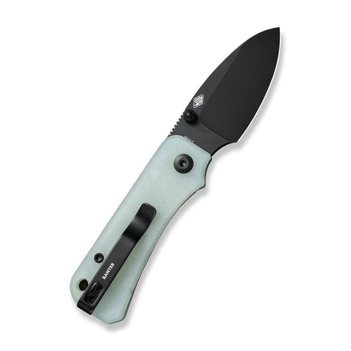 Civivi Baby Banter Linerlock Jade G10 Black Stonewashed Drop Point Nitro-V - Knives.mx