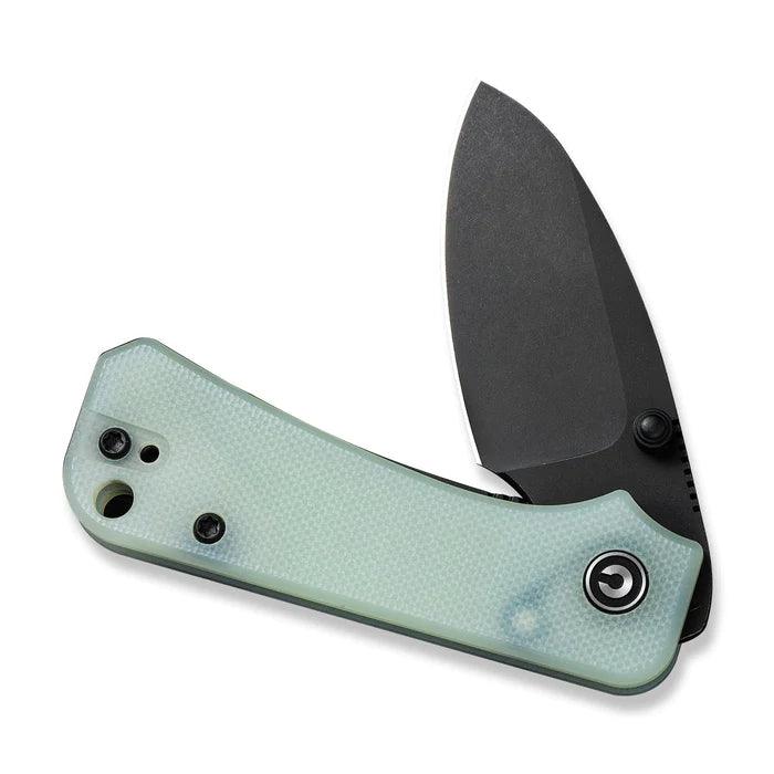 Civivi Baby Banter Linerlock Jade G10 Black Stonewashed Drop Point Nitro-V - Knives.mx