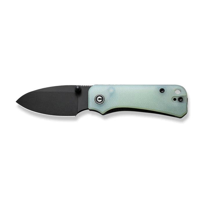 Civivi Baby Banter Linerlock Jade G10 Black Stonewashed Drop Point Nitro-V - Knives.mx