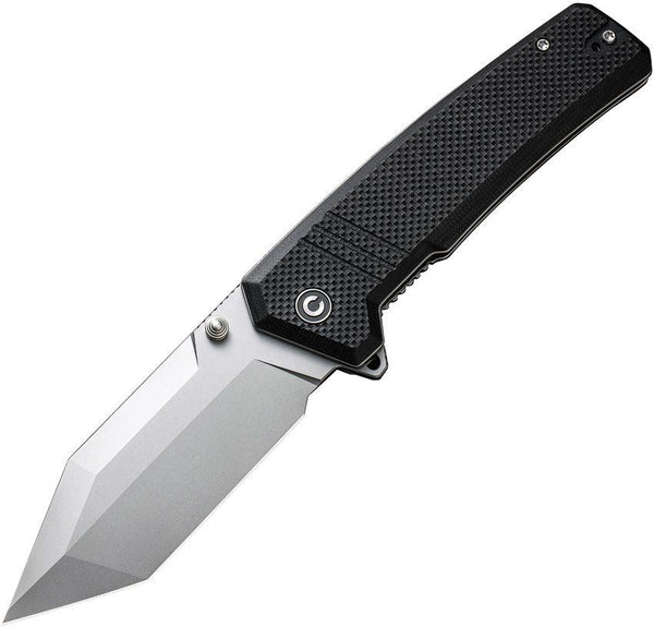 Civivi Bhaltair Liner Lock Black Coarse G10 Stonewashed Tanto 14C28N - Knives.mx