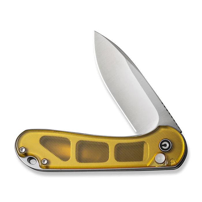 Civivi Button Lock Elementum II Ultem Polished Satin Drop Point Nitro-V - Knives.mx