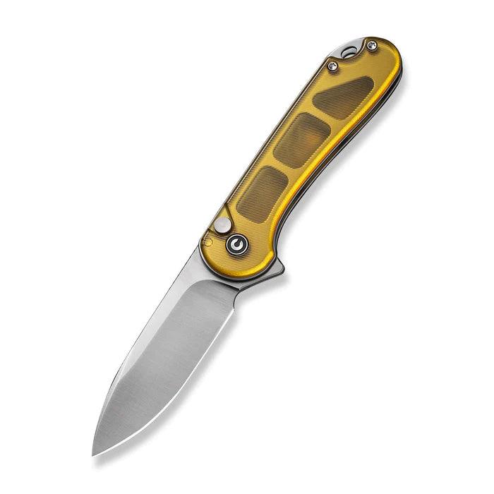 Civivi Button Lock Elementum II Ultem Polished Satin Drop Point Nitro-V - Knives.mx