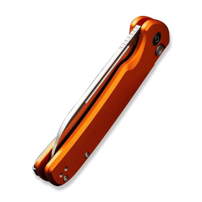 Civivi Chevalier Button Lock Orange Aluminum Satin Sheepsfoot 14C28N - Knives.mx