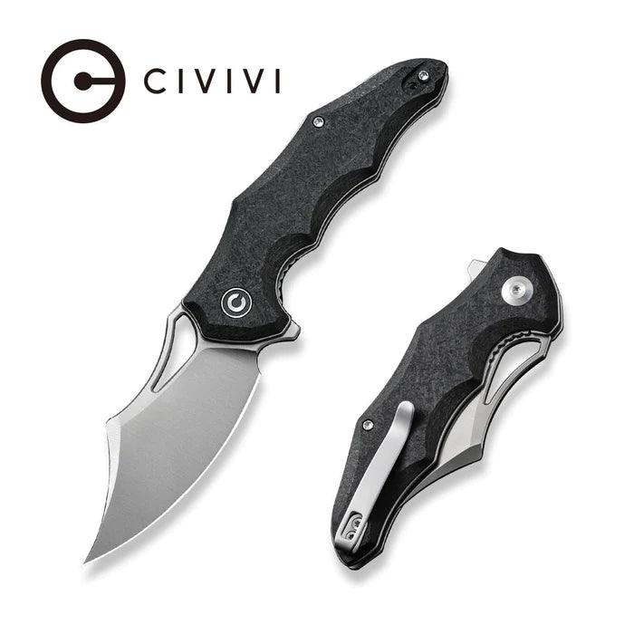 Civivi Chiro Liner Lock Black G10 Satin Clip Point 14C28N - Knives.mx