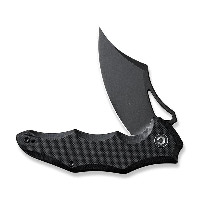 Civivi Chiro Liner Lock Blackout Shredded G10 Stonewashed Clip Point 14C28N - Knives.mx