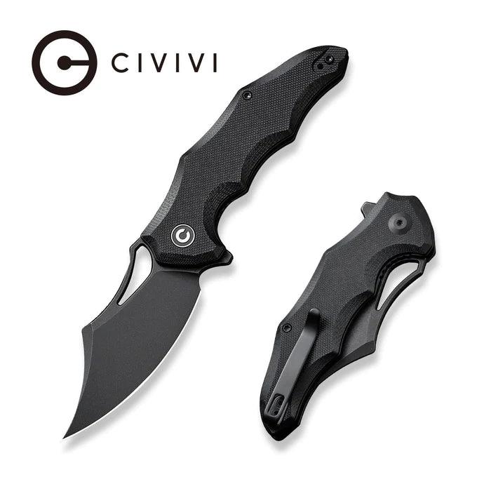 Civivi Chiro Liner Lock Blackout Shredded G10 Stonewashed Clip Point 14C28N - Knives.mx