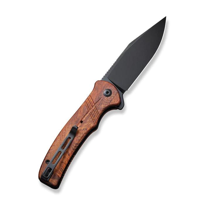 Civivi Cogent Button Lock Guibourtia Wood Black Stonewashed 14C28N - Knives.mx