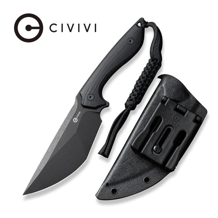 Civivi Concept 22 Fixed Blade Blackout G10 Stonewashed Modified Tanto D2 - Knives.mx