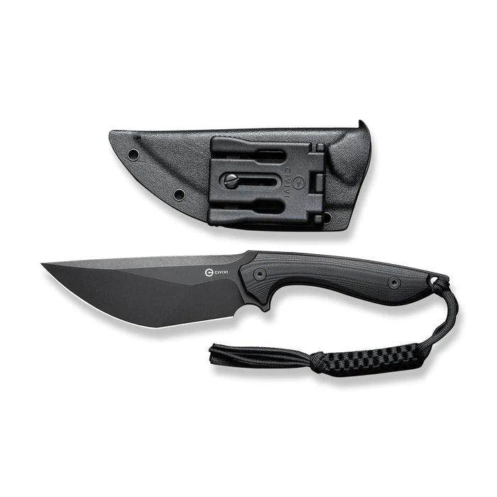 Civivi Concept 22 Fixed Blade Blackout G10 Stonewashed Modified Tanto D2 - Knives.mx