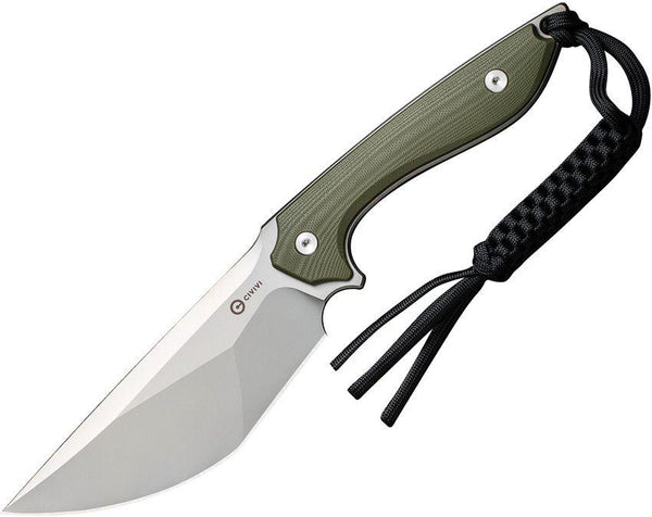 Civivi Concept 22 Fixed Blade OD Green G10 Silver Bead Blasted Modified Tanto D2 - Knives.mx