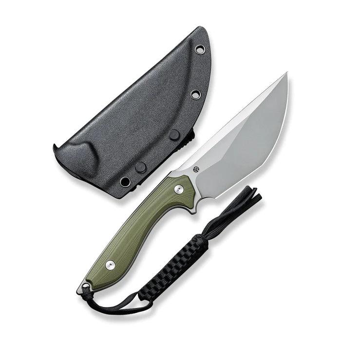 Civivi Concept 22 Fixed Blade OD Green G10 Silver Bead Blasted Modified Tanto D2 - Knives.mx