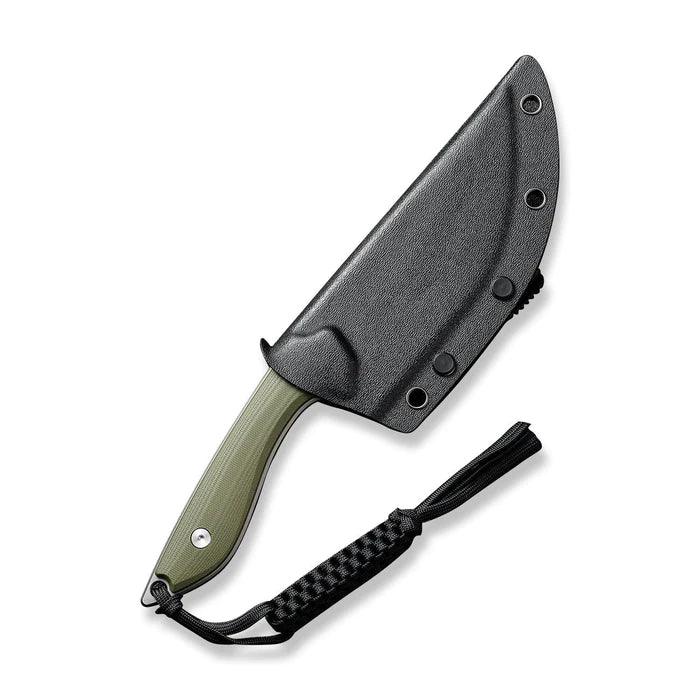 Civivi Concept 22 Fixed Blade OD Green G10 Silver Bead Blasted Modified Tanto D2 - Knives.mx