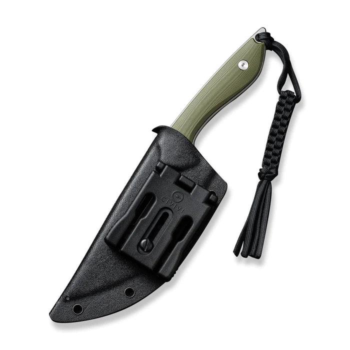 Civivi Concept 22 Fixed Blade OD Green G10 Silver Bead Blasted Modified Tanto D2 - Knives.mx