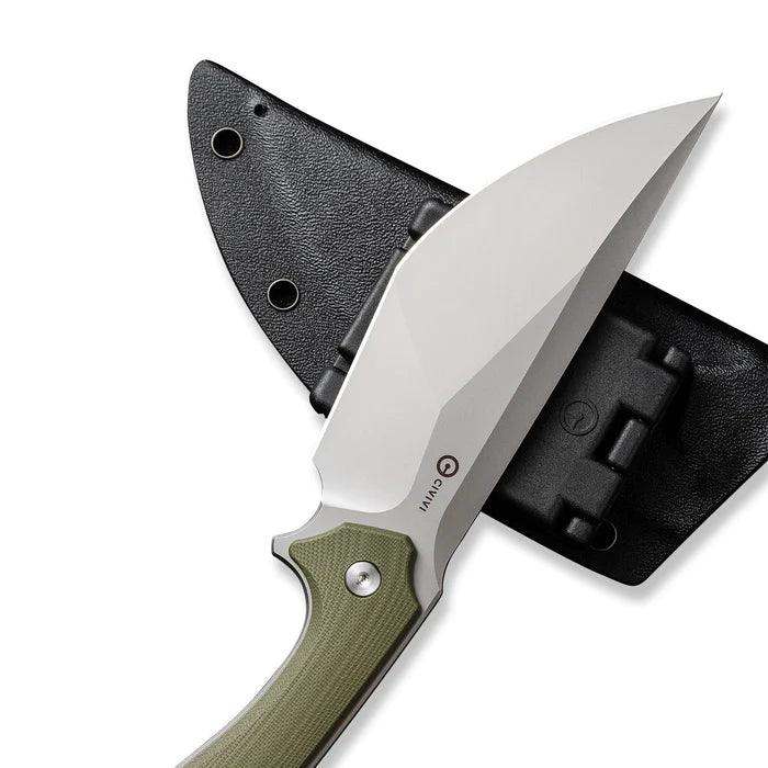 Civivi Concept 22 Fixed Blade OD Green G10 Silver Bead Blasted Modified Tanto D2 - Knives.mx